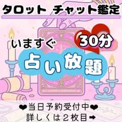 チャットで30分占い放題☆タロット占い/リーディング/鑑定