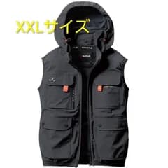 【新品未使用品】バートル　空調服　ベスト　ハイバックファンタイプ　ストームグレー　XXLサイズ　AC2034　空調服のみ