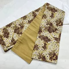 kimono+one◆kimonoarisa◆美品◆お洒落な半幅帯◆正絹◆ONWARD◆ときのしおり◆長尺◆384cm半幅帯半巾帯小袋帯◆