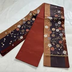 kimono+one◆kimonoarisa◆美品◆最高級西陣織唐織◆正絹◆長尺◆441cm◆半幅帯半巾帯小袋帯