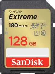 Sandisk サンディスク SDカード 128GB SDXC Class10 UHS-I U3 V30 Extreme SDSDXVA-128G