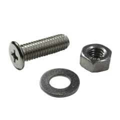 新品 ダイドーハント(DAIDOHANT) 超低頭 小ねじ セット (ナット ・ ワッシャー 付) ステンレス (呼び径d)6mm x (長さL)12mm (入数:4本) 10179271