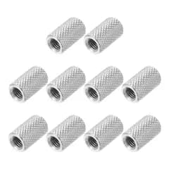 新品 PATIKIL 10個 M5x0.8mm 高ナット Φ8mm x 高さ12mm カップリングナット 304ステンレス鋼製 ラウンドコネクタナット 全ねじ スペーサー スタッドコネクタファスナー カメラ 電子機器 機械 家具 接続 修理用