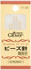 【数量限定】取合せ 超極細針 ビーズ針 6本入り クロバー(Clover) 57-226
