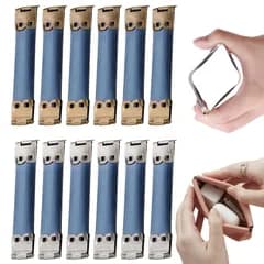 新品 PAVIKEバネ口ポーチ【12本セット】バネ口金10cm 手芸用品 バネ口金金具 ばね口金 DIYクラフト、財布のバックルパーツ、ポーチや財布の作成に適し