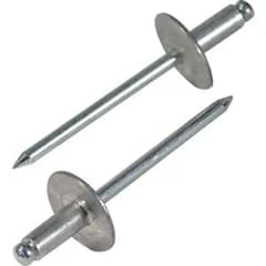 【人気商品】ラージフランジブラインドリベット(100本入) ロブテックス アルミ/スティール NSA66LFEB