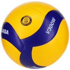 【特価セール】イエロー/ブルー 一般・大学・高校 検定球 V300W 国際公認球 5号 推奨内圧0.3(kgf/?) バレーボール ミカサ(MIKASA)