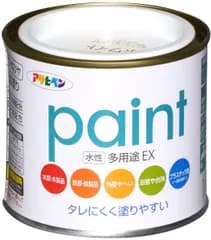 【数量限定】屋内外用 半ツヤ 多用途 ソフトなツヤ 水性 低臭 ペンキ 防カビ 塗料 サビドメ剤配合 ミルキーホワイト タレにくく塗りやすい 1/5L シックハウス対策品 水性多用途EX 日本製 アサヒペン