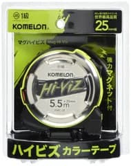 【在庫セール】テープ幅25mm 25 5.5m マグハイビズ コンベックス KMC-28 コメロン Komelon