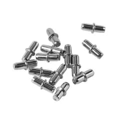 【在庫処分】差し込みタイプ シェルフサポートピン Φ5mm×16mm 金属製 40個セット 棚ダボ シルバー ダボ YFFSFDC