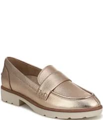 バイオニック レディース シューズ スリッポン・ローファー レザー Vionicleo Leather Loafers BRONZE