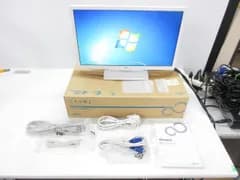 FUJITSU◎20インチワイドモニター◎VL-200SSWL -M03◎D-subコード・DVIコード・説明書・外箱付き K6073