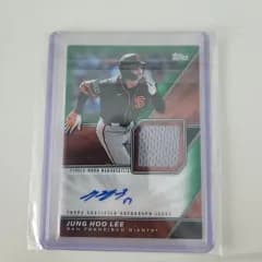 李政厚（イ・ジョンフ）実際に着用ジャージ＋サイン オート カード 2026 TOPPS トップス サンフランシスコ