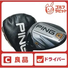 良品 レフティー PING G400 1W 純正カーボン SR カバー付