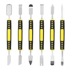 6 in 1 オープナー スマホ 分解 修理 爪 ダブル ヘッド プリバー バッテリー 交換 スクリーン 修理