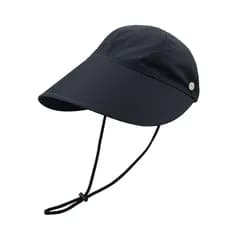 【新品】 【2026】UVO(ウーボ) UVつば広キャップ ブラック ≪遮熱/遮光率100%/UVカット率100%/UPF50＋≫レディース 帽子 紫外線対策 広範囲カバー 洗濯可能 サイズ調節 メッシュ 通気性 おしゃれ UV103WIDCAP66