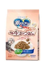 銀のスプーン キャットフード ドライ 国産生かつおin 食事の吐き戻し軽減フード 海の幸ブレンド 1.0kg 国産 ユニチャーム 