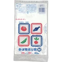 日本技研工業 保存用ポリ袋 Ｍ ４０枚 