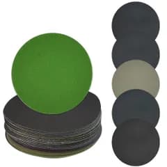 【数量限定】耐水ペーパー サンドペーパー 125mm 30枚セット サンダー用 紙やすり 丸型 鏡面磨き 光沢仕上げ 金属 車補修 塗装面の研磨 ジュエリーなど研磨用 粒度#400#800#1200#2000#3000 各6枚