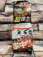 【レック 激落ちストロング】オレンジオイルパワーで汚れを分解！家中まるごとオレンジクリーナー大容量800mL 天然由来成分99%