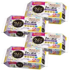 【数量限定】エリエール キレキラ! トイレクリーナー つめかえ用 クリーンフローラルの香り 88枚(22枚×4個) 1枚で徹底おそうじシート  まとめ買い