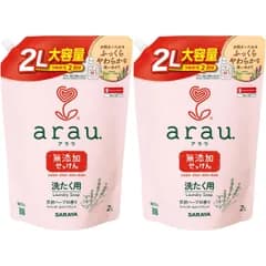EMO STORE アラウ 洗たく用せっけん ラベンダー&スペアミント + オリジナルポケットティッシュ (詰替え×2個) [詰替え×2個]