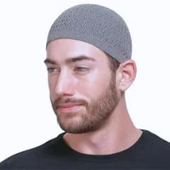 [Capprecier] イスラムワッチ イスラム帽子 ワッチキャップ メンズ レディース ニット帽 フリーサイズ 無地 おしゃれ 通気性 保温性 軽量 オールシーズン 8色展開 (JP, 数字サイズ, 60.0 cm, グレー) 