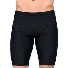 [ドナリー] 水着 メンズ フィットネス 競泳水着 インナー付き サメ肌 速乾 スパッツ 練習用 S-2XL ブラック (JP, アルファベット, M, 標準, ブラック) [ブラック] [M] [標準]