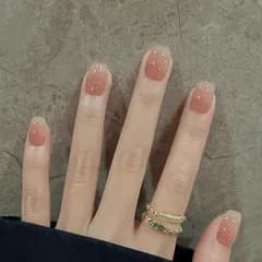 新品 BHIDENAW ネイルチップ ショート 24枚入 人気 和風 かわいい シンプル おしゃれ 成人式 結婚式 パーティー 日常生活に使用できます 花嫁ネイル 光沢 つけ爪 両面テープ ウッドスティック ネイルファイル付き (人気 -12 M)