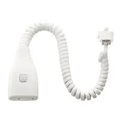 パナソニック(Panasonic) リーラーコンセントプラグ アース付 DH26771W 絶縁トロリー [単品] [抜け止めコンセント付]