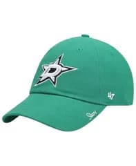 【送料無料】 47ブランド レディース 帽子 アクセサリー Womens Kelly Green Dallas Stars Team Miata Clean Up Adjustable Hat Kelly Green