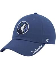 【送料無料】 47ブランド レディース 帽子 アクセサリー Womens Navy Minnesota Timberwolves Miata Clean Up Logo Adjustable Hat Navy