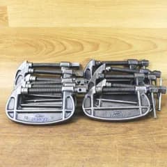 11本まとめて LOBSTER/ロブスター(ロブテックス) 75ｍｍ シャコ万力 バーコ型クランプ