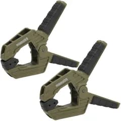 [ネセクト] スプリングクランプ 50mm(2インチ) ×2 超強力 幅広フレキシブルパッド 木工DIY キャンプ タープ [日本国内企画品]ys
