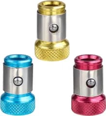 ドライバーマグネットビットセット用 3個入 超強力 磁石 ドライバー セットマグキャッチ 6.35mm ネジマグキャッチャー 六角軸ビット 丸軸ビット対応 着磁 脱磁可能 マグネタイザー ビスマグネットビットホルダー 取り外し可能 金属製ys
