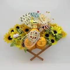 【縁起物 扇形 置物】 鶴 亀 水引 三俵 シマエナガ【ハンドメイド】