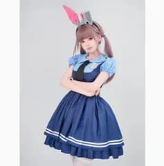 ジュディ ウサギ コスプレ 衣装 大人用 4点セット コスチューム ハロウィン コスプレ 学園祭 P_5 [ID:12863]