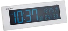 セイコークロック(Seiko Clock) セイコー クロック 置き時計 02:白パール 本体サイズ:7.3×22.2×4.5cm 目覚まし時計 電波 デジタル 交流式 カラー液晶 DL305W 国内発送