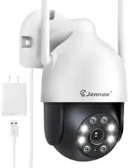 Jennov 防犯カメラ 屋外 AI人体検知 自動追尾機能付き wifi 監視カメラ IP66防水 カラー暗視撮影 24時間録画 スマホ連携 見守りカメラ AJCloudアプリ対応 SDカード付属なしpms 713f525e