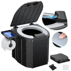 簡易トイレ 携帯トイレ耐荷重200? 非常用トイレ ポータブルトイレ 車 災害用 防災 折りたたみ キャンプ 防災グッズ 処理袋入りpms 2d3d9117