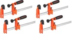 JORGENSEN Fクランプ クランプ 最大締付力136kg 口開き200mm DIY工具 木工 接着 強力 固定 溶接 作業 切削 締付 F型 2個セット (× 2)送料無料
