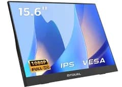 MyDual モバイルモニター 15.6イン 1920*1080 モバイルディスプレイ ポータブルモニター vesa 軽量 自立式 非光沢IPS液晶パネル 薄型 USB Type-C miniHDMI スマートフォン/PS4/XBOX/Switch/P送料無料