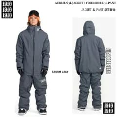 1910 NINETEEN TEN / AUBURN 3L  JACKET ＆ YORKSHIRE 3L  PANT (JKT＆PNT上下セット販売)　カラー:STORM GREY / 26-27 / /3LAYER 2027　【2026年11月より発送予定】
