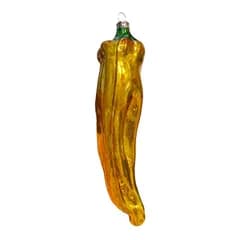 ドイツ製 BIg Pepper ビッグペッパー イエロー ガラスオーナメント　クリスマスオーナメント　アスティエ  ASTIER de VILLATTE.