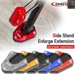 MOTORCYCLE SIDE STAND ENLARGE EXTENSION WMOTO XDV 250I XDV250SI XDV300I LONGJIA XDV250/300 KICKSTAND FOOT PAD SUPPORT