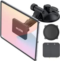 OHLPRO タブレットホルダー 車 マグネット スマホホルダー 吸盤 ダッシュポット取付用 車載タブレットホルダー 5.4-13インチの端末に対応 吸盤補助シート&磁気プレート*2付きts