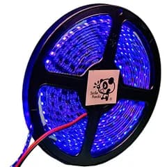高輝度 ピカット LEDテープ 5m 防水 12V 青 ブルー 黒ベース 高密度 2835 600連 太くて長い両端配線ts