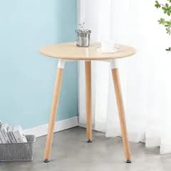 ★新品★丸テーブル カフェテーブル Probasto イームズ ダイニングテーブル 食卓 直径約60×高さ約70cm 円形丸型 カフェ テーブル 北欧 木製 無垢 （ナチュラル） 903ce0ad