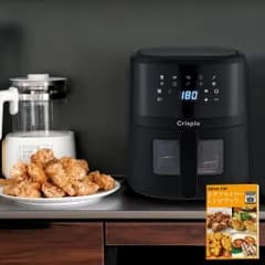 ★新品★【この一台で、手軽に多彩な料理を】 clasimple ノンフライヤー 4.5L 大型 電気フライヤー エアフライヤー タッチパネル 温度調整 揚げ物 惣菜 家庭用 可視窓 c2724456
