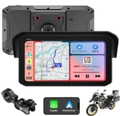 ★新品★【バイク用モニター・Carplay/Android Auto対応・?化アルミ合金ホルダ】XINYUNER バイクスマートモニター 6.25 インチ 飛散防止強化IPS液晶タッチスクリーン バイクナビ ワイヤレス スマホ連携 輝度調整  31a6c7c2